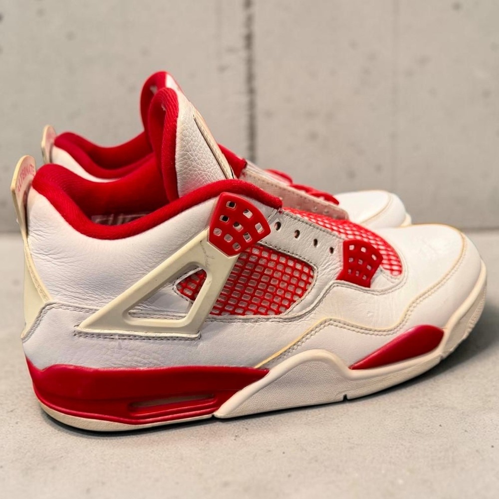 Jordan 4 Retro Alternate 89 White Gym Red 308497-106 Mens Size 9.5